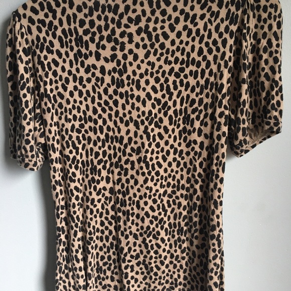 Banana Republic Tie Neck Leopard Print Blouse - Picture 4 of 5
